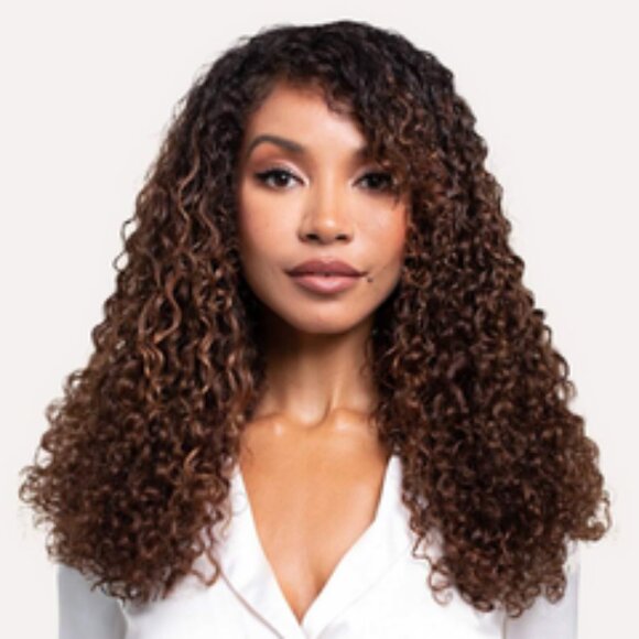 Bebonia Chocolate Brown Ringlet Clip-In Hair Extensions - 16 and 18 " 110 g each - Picture 3 of 5